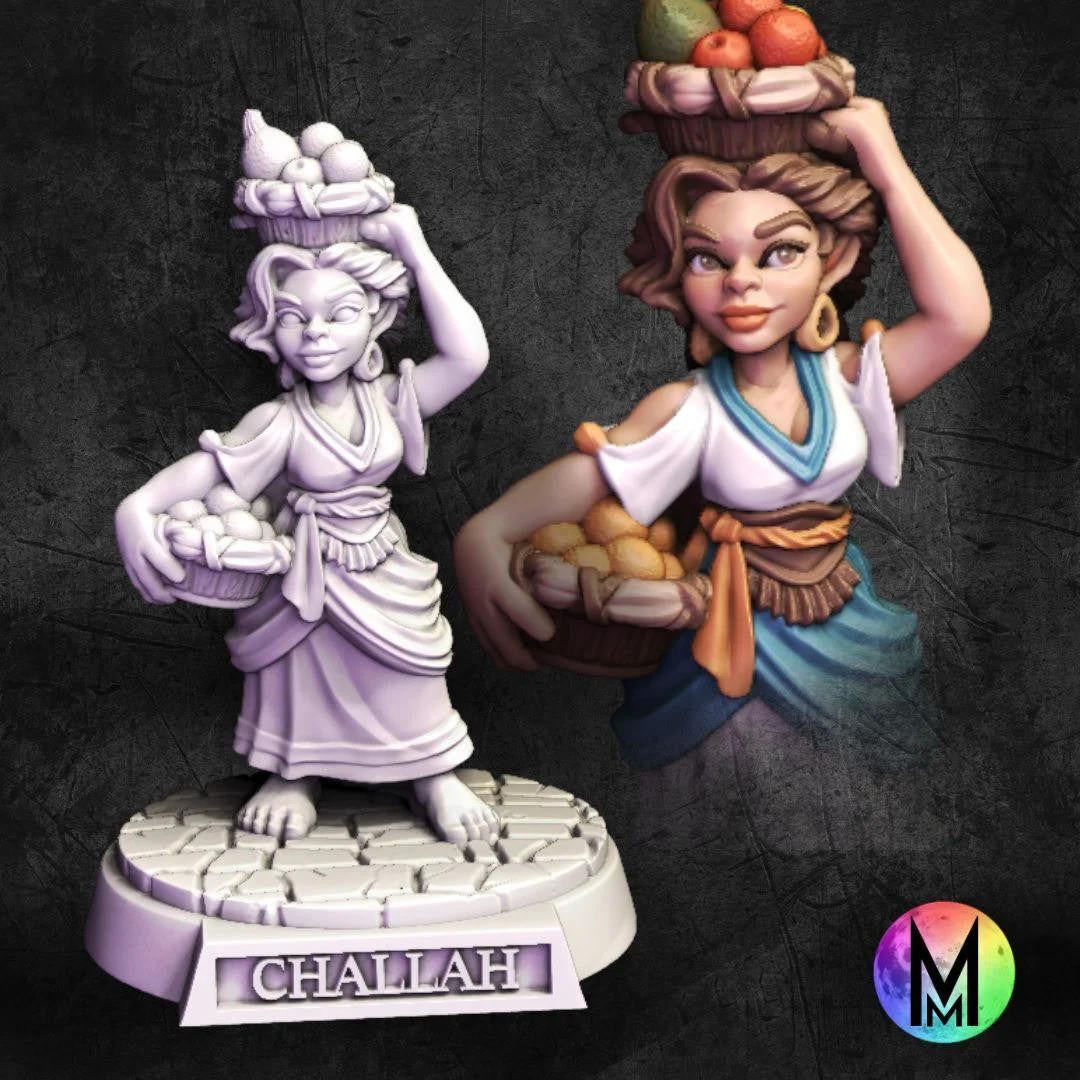 Moonlight Minis Challah the Halfing Townsfolk
